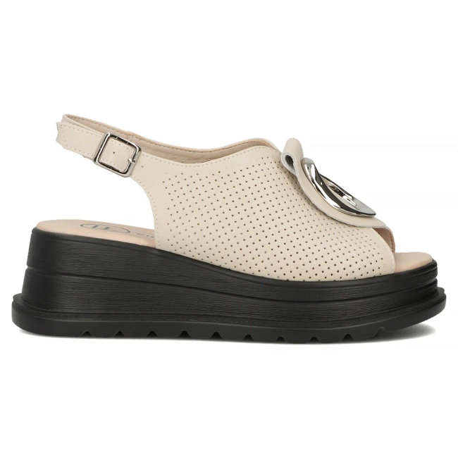 Leather sandals Filippo DS6756/25 BE beige