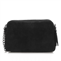 Handbag Toscanio Suede Messenger Bag A258 black