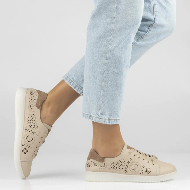 Leather shoes Filippo DP7681/26 BE beige