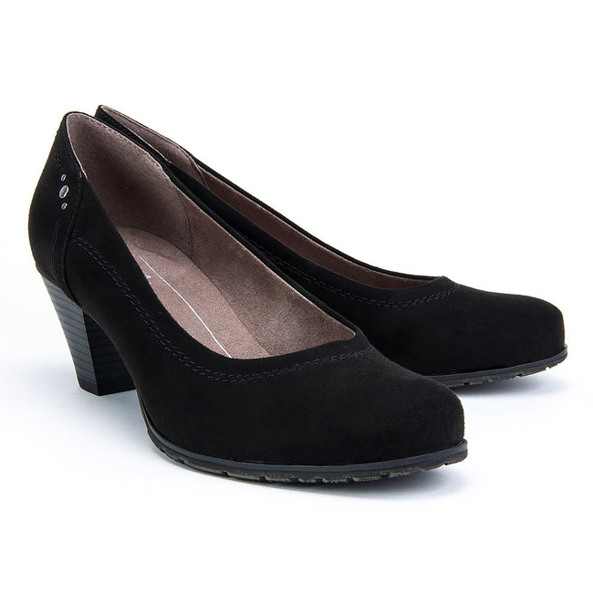 Czółenka Soft Line 8-22465-20 001 Black