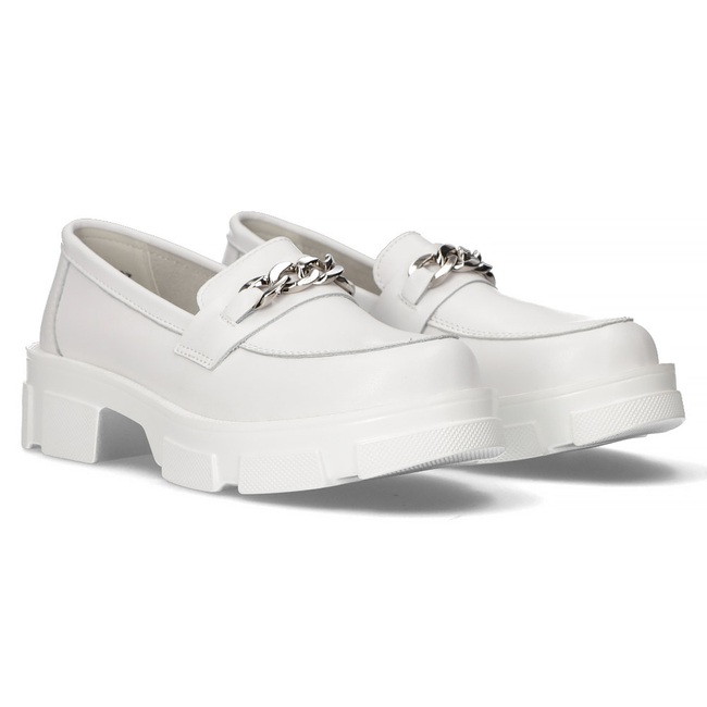 Leather shoes Filippo DP3221/22 WH white