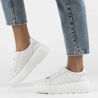 Skórzane sneakersy Filippo DP7285/25 WH białe