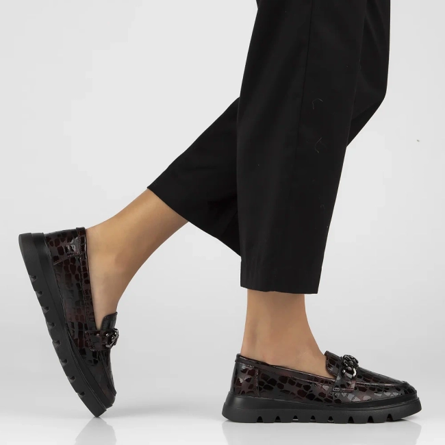 Leather shoes Filippo DP6467/24 BG burgundy