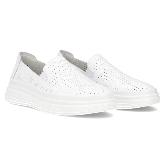 Leather shoes Filippo DP6752/25 WH white