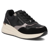Leather sneakers Filippo DP7105/25 BK black