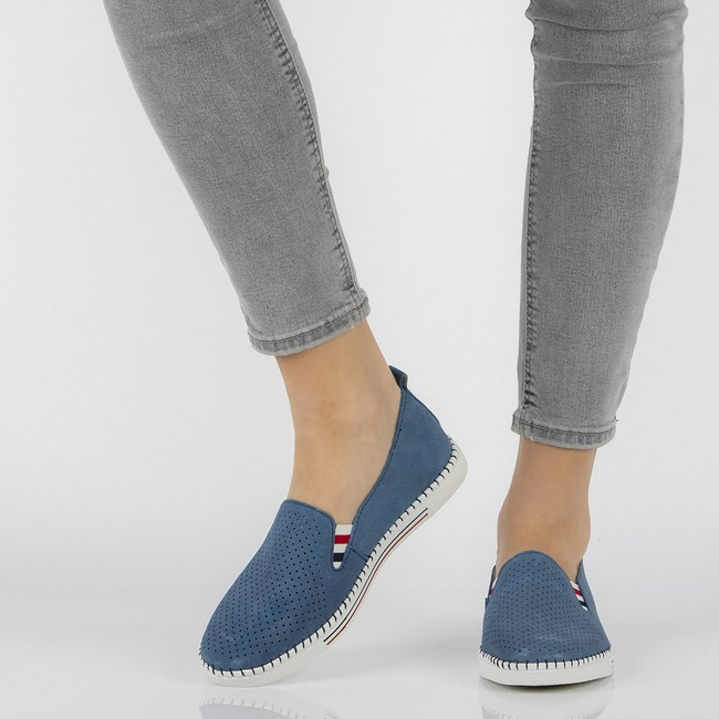 Leather shoes FILIPPO DP1272/21 BL blue