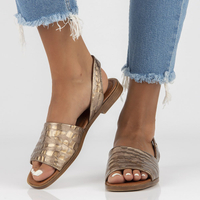 Leather sandals Filippo 40215 taupe