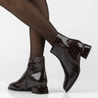 Leather heeled ankle boots Filippo DBT8174/26 D BR brown