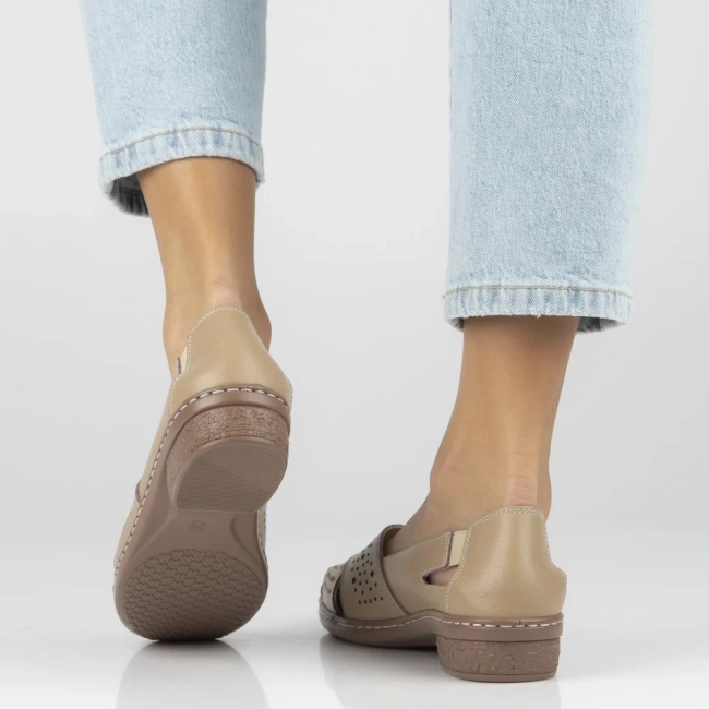 Leather shoes Filippo DP7759/26 BE beige