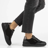 Leather sneakers Filippo DP7405/25 BK black