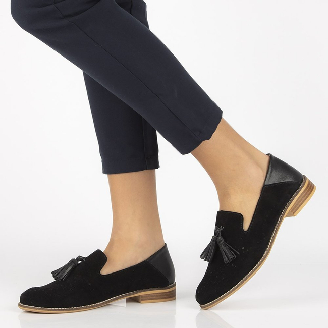 Leather loafers Filippo DP2332/21 BK black