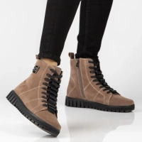 Leather ankle boots Filippo DBT7273/26 TP taupe