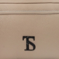 Leather handbag Toscanio F152 beige