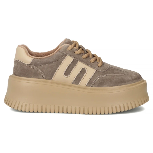 Leather sneakers Filippo DP7111/26 TP Taupe