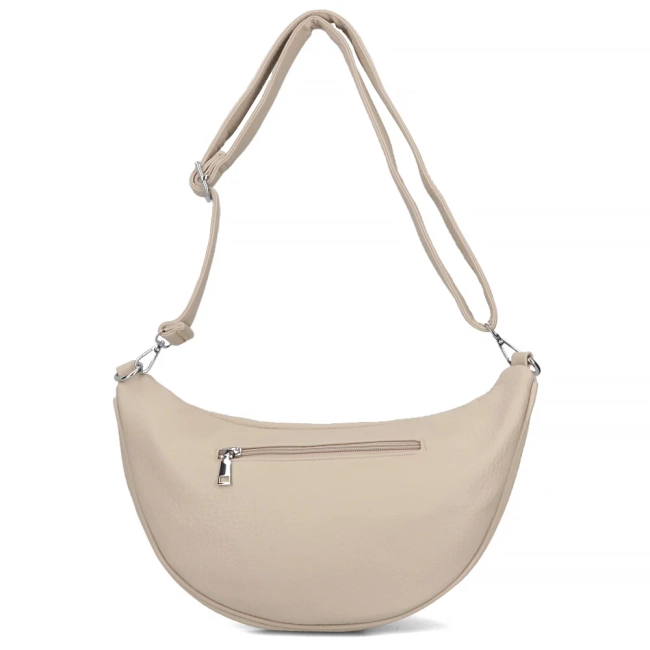 Beige kidney vibe bag