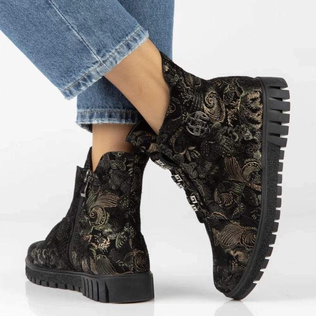 Leather ankle boots Filippo DBT6360/26 MLT black