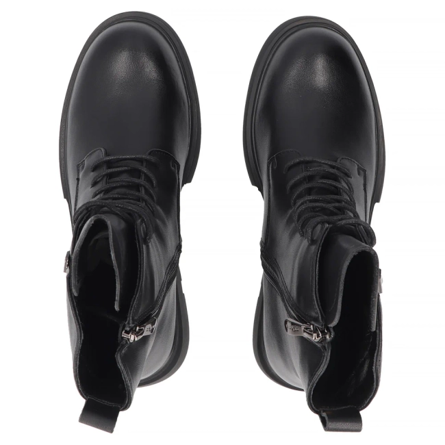 Leather ankle boots Filippo DBT8025/26 BK black