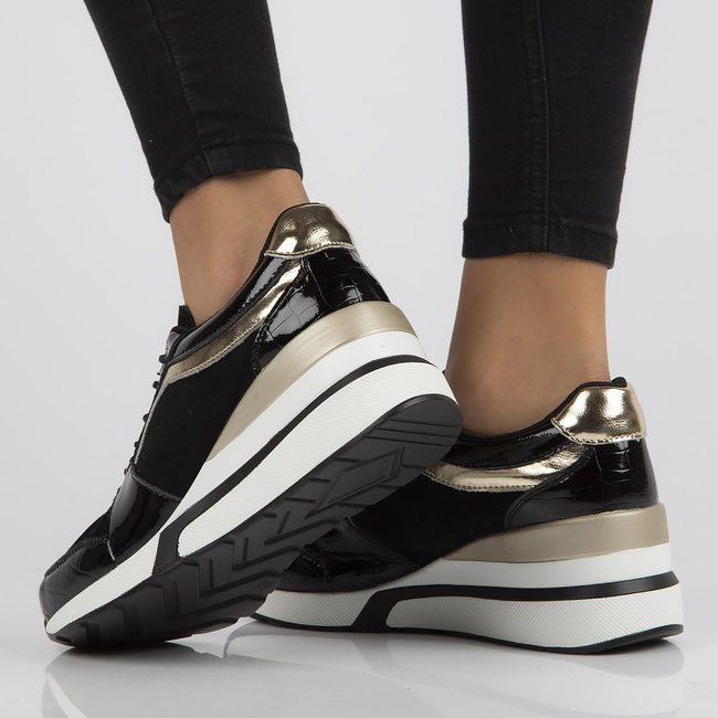 Leather sneakers Filippo DP3167/21 BK