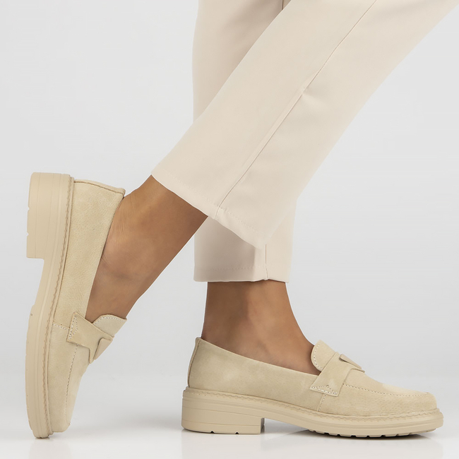 Leather shoes Filippo DP4523/23 BE beige