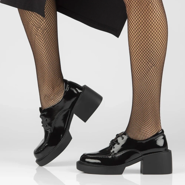 Leather shoes Filippo DP4919/23 BK L black