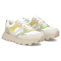 Leather sneakers Filippo DP7559/26 WH YL white