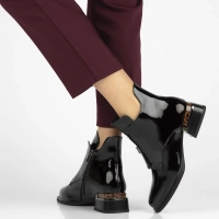 Leather ankle boots Filippo DBT7387/25 BK black