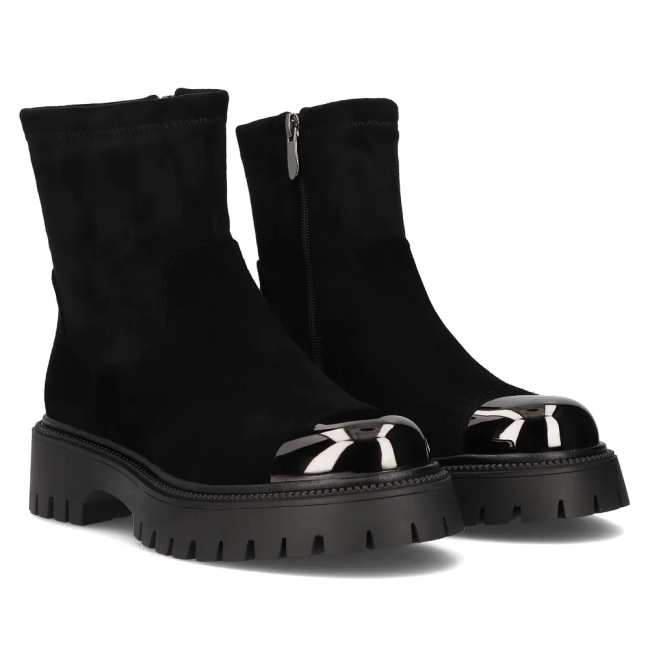 Leather ankle boots Filippo DBT6406/24 BK black