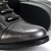 Ankle boots EKSBUT 66-4088-E04-1G Black/Silver