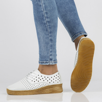 Leather shoes Filippo DP2162/21 WH white