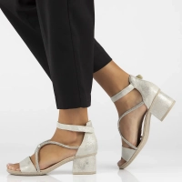 Sandals Rieker 64654-40 silver