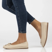 Leather ballerinas Filippo DP6856/25 BE beige