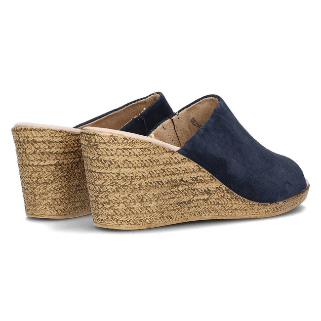 Leather flip-flops Filippo DK2143/21 NV navy blue