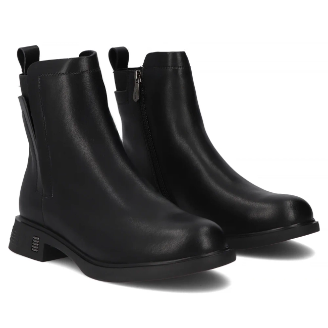 Leather ankle boots Filippo DBT7200/25 BK black