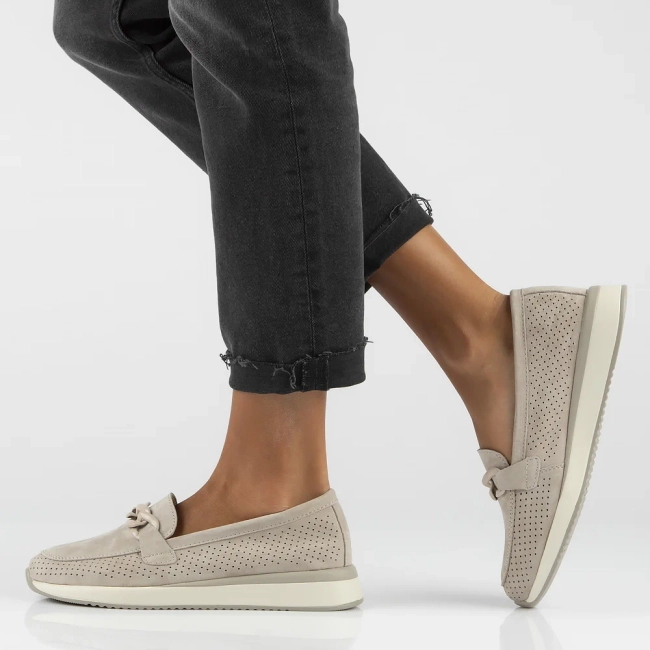 Leather shoes Filippo DP6137/24 BE beige