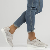 Leather shoes Filippo DP028/23 SI silver