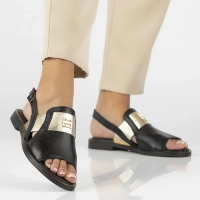 Leather sandals Filippo 40385 black