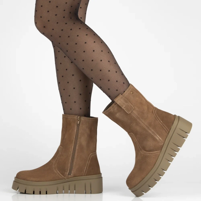 Leather ankle boots Filippo DBT7262/25 CA brown