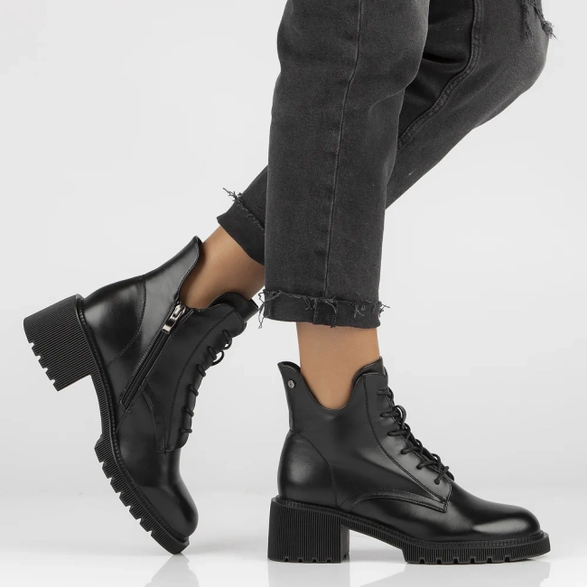 Botki na obcasie Filippo DBT4858/23 BK czarne