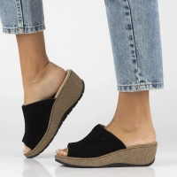 Leather flip-flops Filippo DK6251/24 BK black