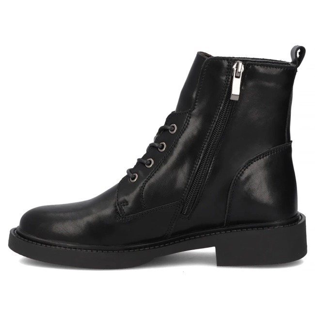 Leather ankle boots Filippo DBT7153/25 BK black