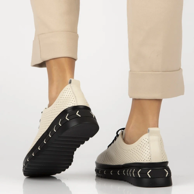 Leather shoes Filippo DP6800/25 BE beige