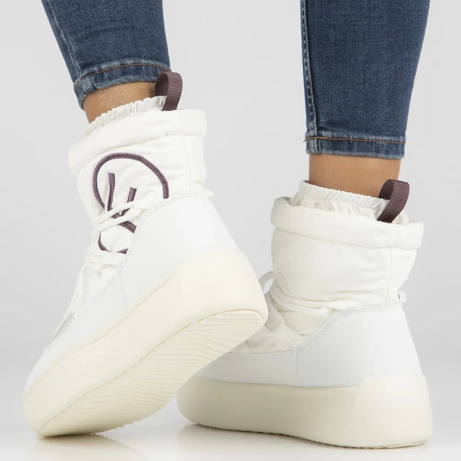 Filippo snow boots with membrane DBT6652/24 WH white