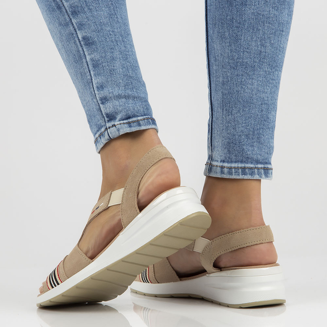 Leather sandals Filippo DS3500/22 BE beige