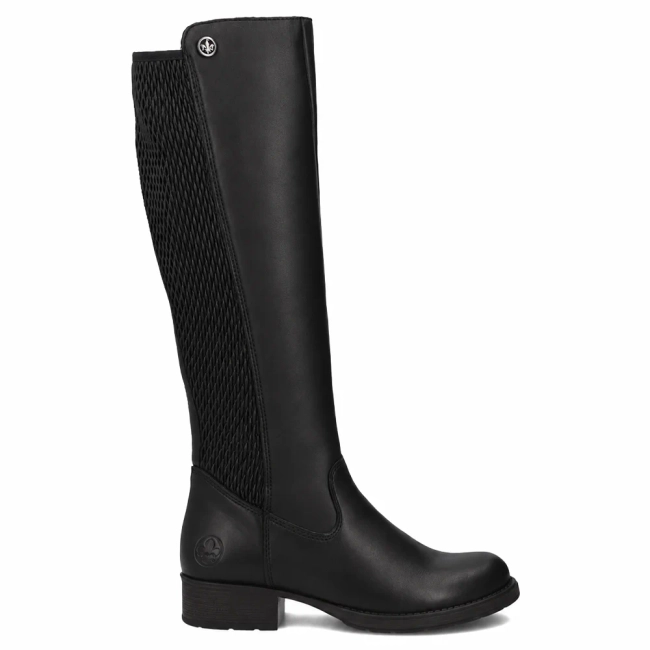 Leather boots Rieker Z9591-00 black