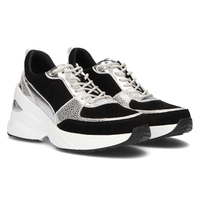 Skórzane Sneakersy Filippo DP2056/21 BK SI czarne