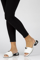 Leather flip-flops Filippo DK3905/22 WH white