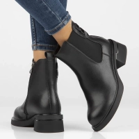 Leather ankle boots Filippo DBT6554/24 BK black