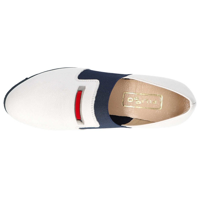 Półbuty Filippo 010 HF Biały