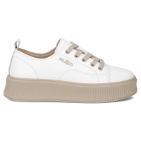 Leather sneakers Filippo DP6122/26 WH BE white