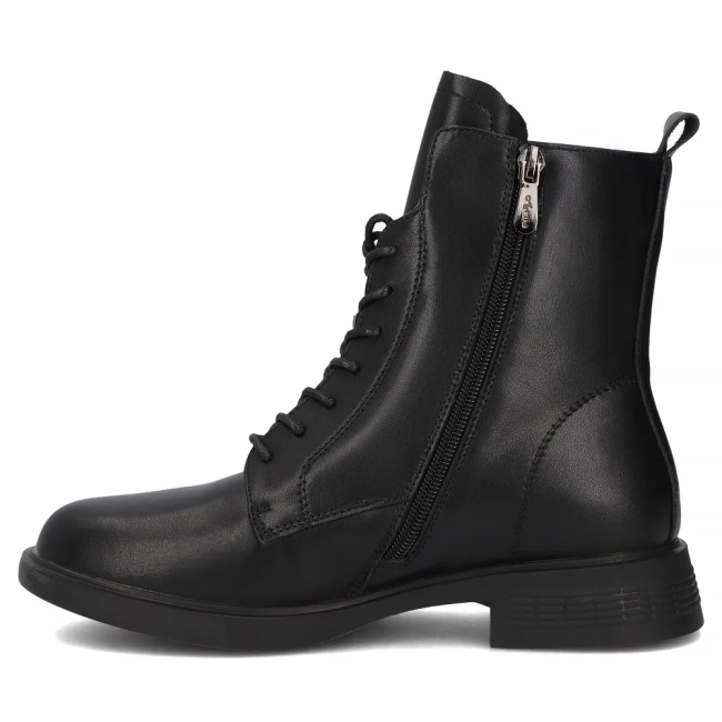 Leather ankle boots Filippo DBT7201/25 BK black